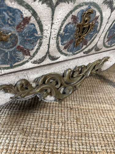19th Century French Marble Top Bombe Shaped Commode