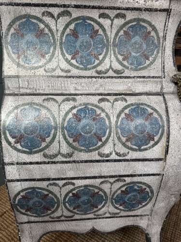 19th Century French Marble Top Bombe Shaped Commode