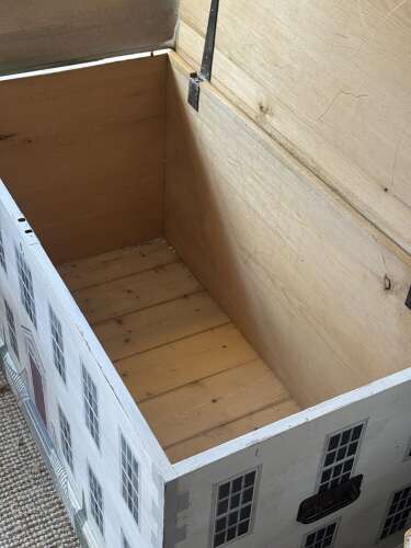A Victorian Blanket Box Decorated in the style of a Georgian Manor House