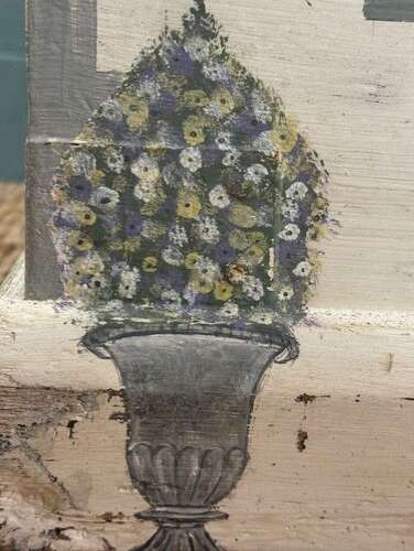 Hand Painted Early Victorian Silver Chest - Estate Made