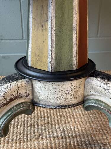 Victorian Tilt Top Table with Later Painted Petal Design