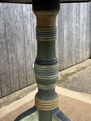 Hand Painted Victorian Tilt Top Side Table