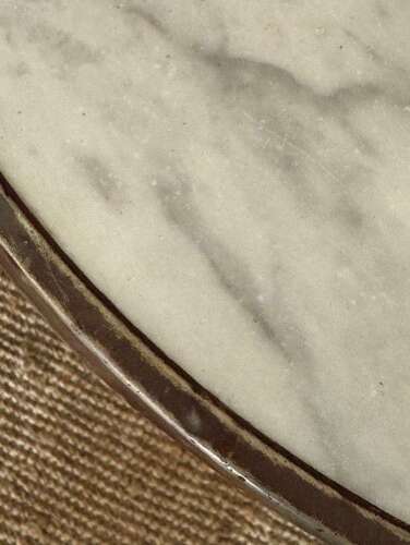 French Marble Top Bistro Table (Early 19th Century)