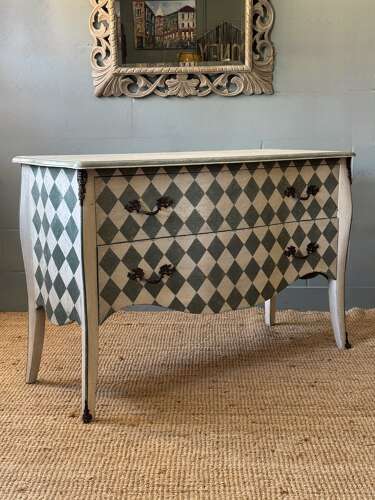 Pair of Swedish Oak Painted Chests of Drawers (also available individually)