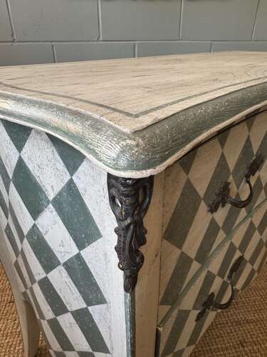 Pair of Swedish Oak Painted Chests of Drawers (also available individually)