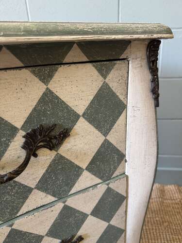 Pair of Swedish Oak Painted Chests of Drawers (also available individually)