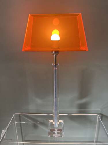 Striking early 21st century Italian/English Acrylic Table Lamp