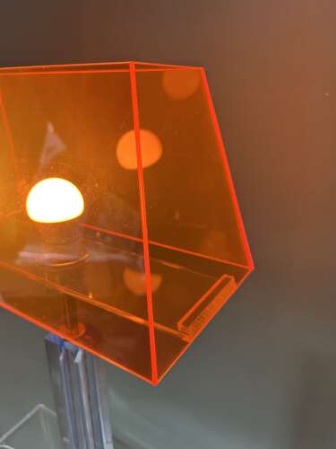 Striking early 21st century Italian/English Acrylic Table Lamp