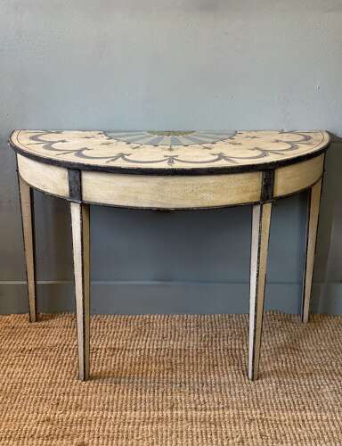 Georgian Demi Lune Console Table