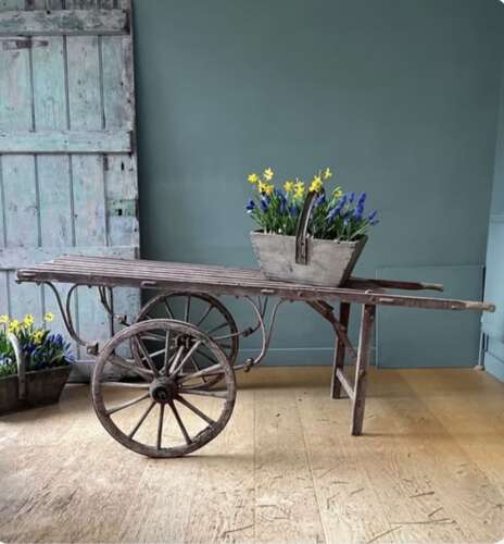 French Wooden Hand Cart
