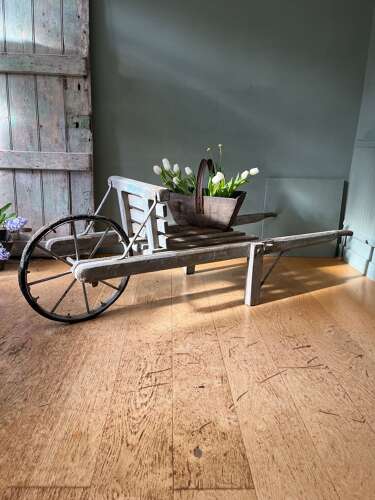 French Wooden Handcart