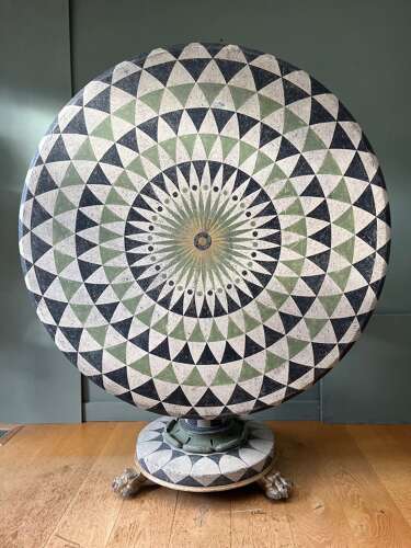 Hand Painted Tilt Top Victorian Dining/Hall Table