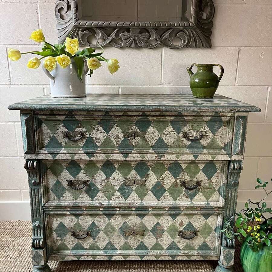 Early 20th century Chest of Drawers (later painted)