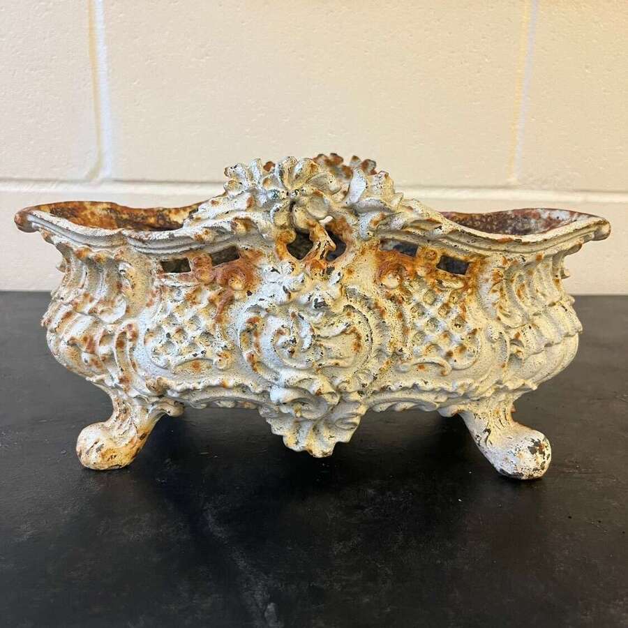 Small Cast Iron French Jardiniere (19thc)