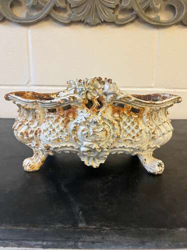Small Cast Iron French Jardiniere (19thc)