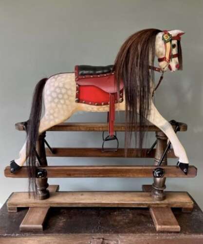 Antique Wooden Rocking Horse (G&J Lines)