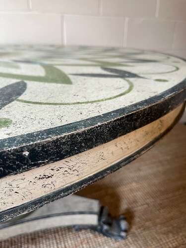 Hand Paint Tilt Top Victorian Dining/Hall Table