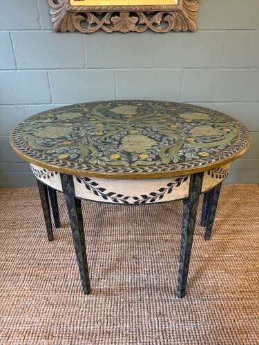 A Pair of Georgian Demi Lune Console Tables