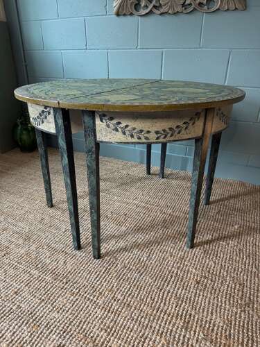 A Pair of Georgian Demi Lune Console Tables
