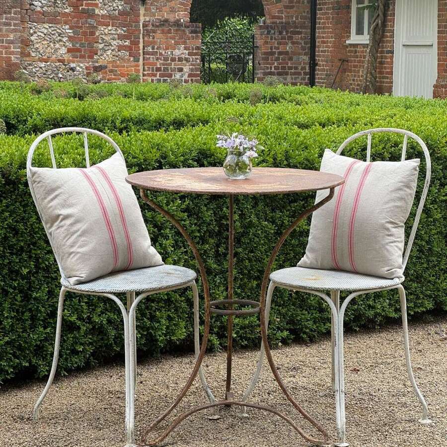 French Bistro Set of Table & Pair of Chairs