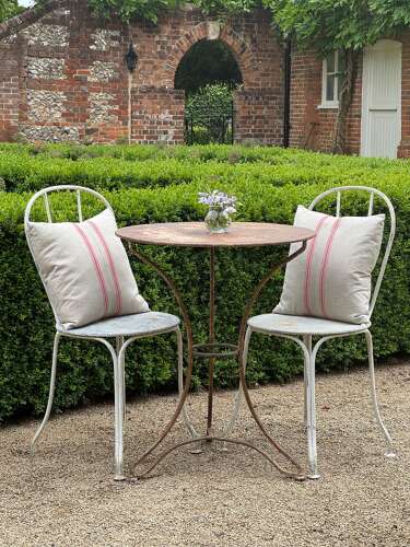 French Bistro Set of Table & Pair of Chairs