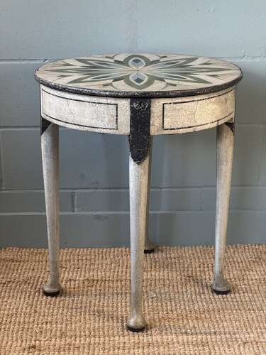 Georgian Oak Flip Top Side/Lamp Table