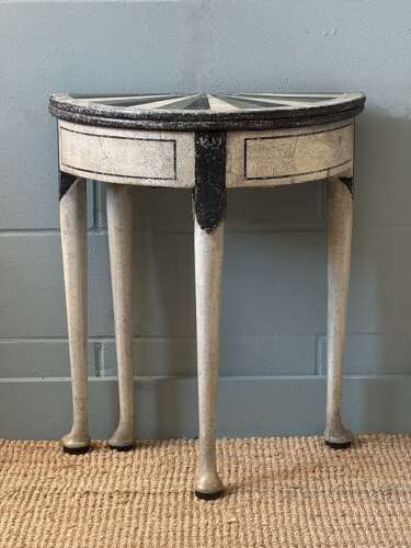 Georgian Oak Flip Top Side/Lamp Table