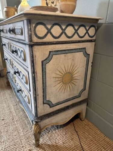 French Empire Marble Top Chest of Drawers