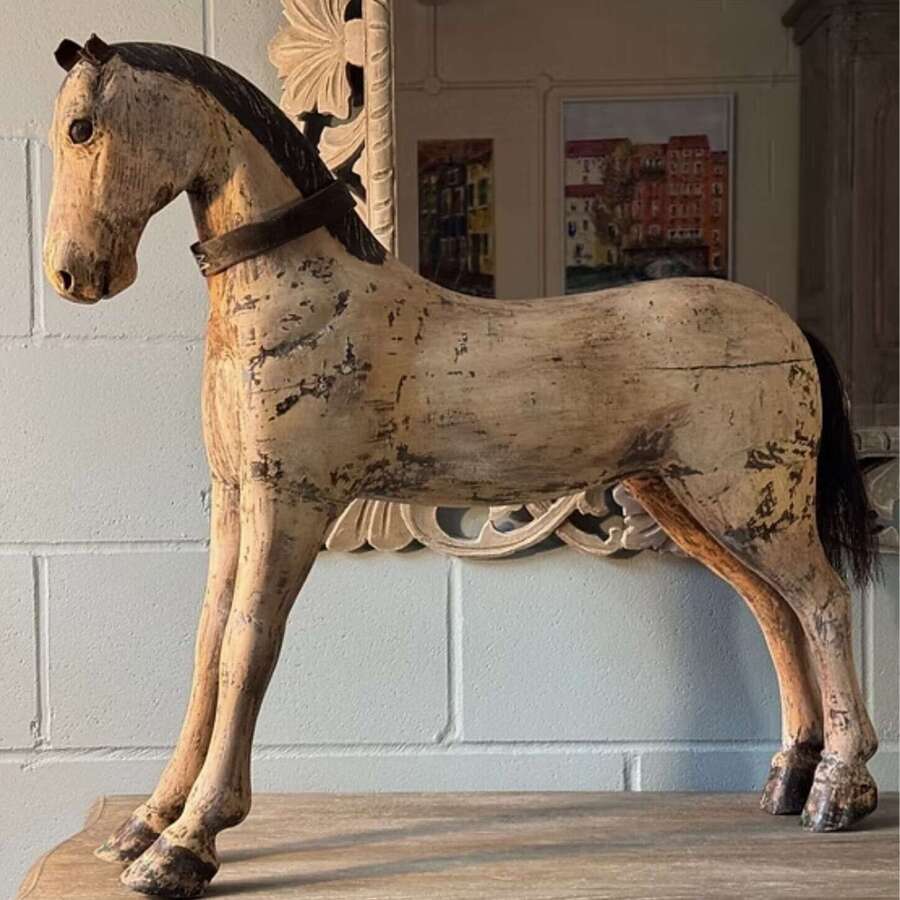 19th Century Swedish Wooden Horse