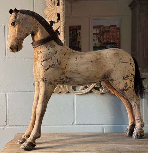 19th Century Swedish Wooden Horse