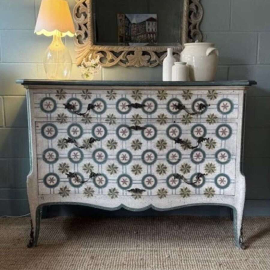 Large French Serpentine Chest of Drawers