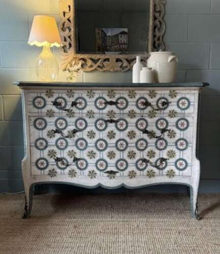 Large French Serpentine Chest of Drawers