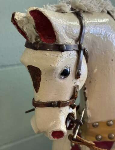 Antique Wooden Rocking Horse (1920s)