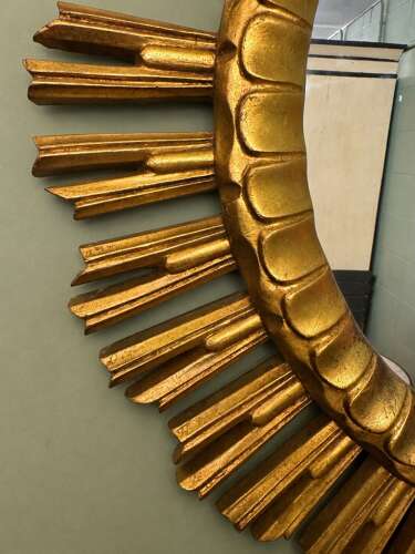 Mid Century French Sun Mirror