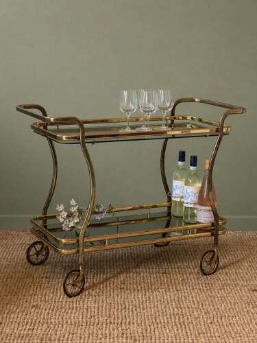 Brass Drinks Trolley 1970s