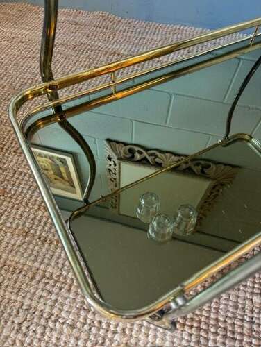 Brass Drinks Trolley 1970s
