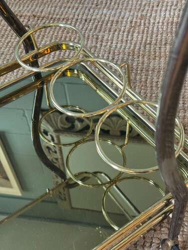 Brass Drinks Trolley 1970s