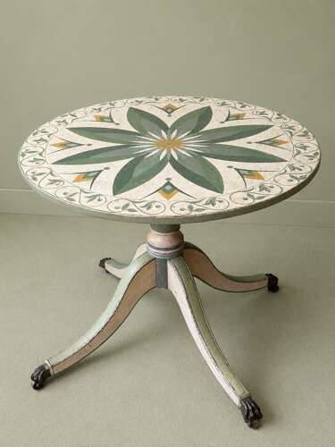 Painted Victorian Tilt Top Table