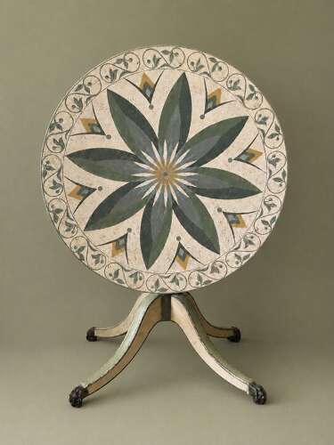 Painted Victorian Tilt Top Table