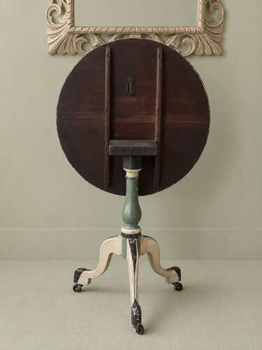 Small Painted Victorian Tilt Top Table